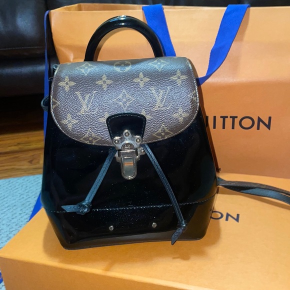Louis Vuitton Black Monogram Vernis Hot Springs Backpack - Picture 1 of 7